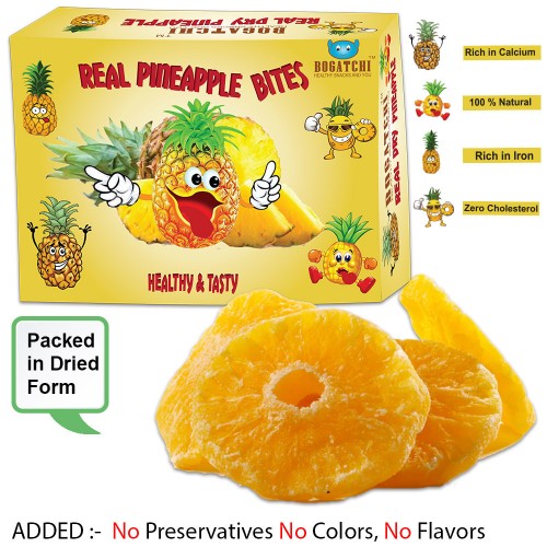 Fruit Snack - Real Pineapple Bites, Healthy and Tasty REAL Pineapple (Dried),  200g 