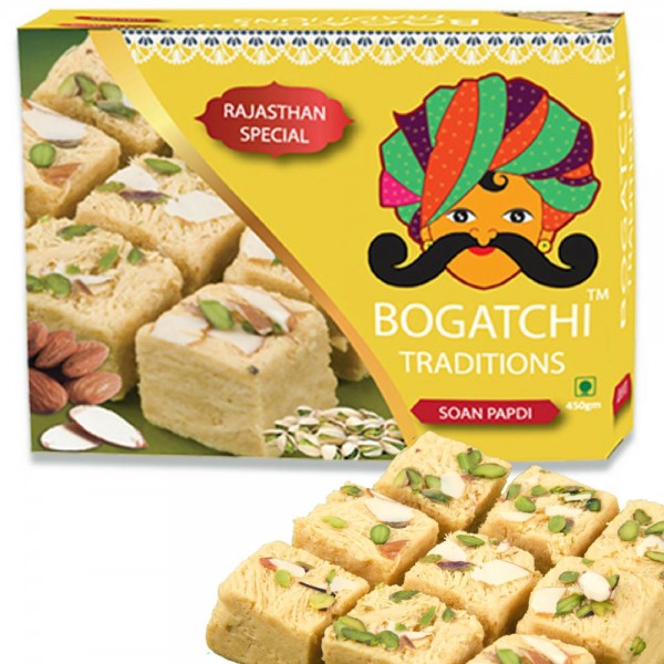 Traditional Soan Papdi, Premium Gift for Traditional Indian Celebrations, 400g 