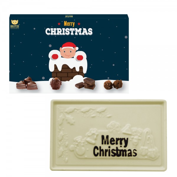 Christmas Gift, Christmas Chocolates, White Chocolate Bar, 70g