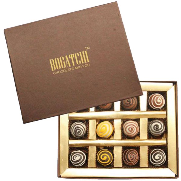 BOGATCHI Diwali assorted truffles Chocolate box 12 pieces
