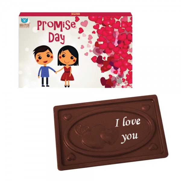 BOGATCHI Valentines Chocolates, Dark Chocolates, Love Chocolates, Premium Chocolates, Promising Delight 70 g 