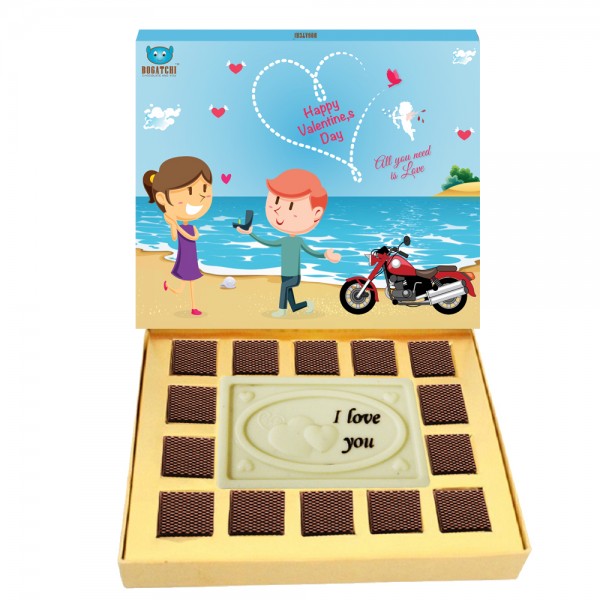 BOGATCHI Valentines Chocolates, Dark Chocolates, Love Chocolates, Premium Chocolates, Love Temptation 260 g 