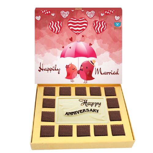 BOGATCHI Gift Ideas for Men, Anniversary Gift for Husband, Happily Married, Dark Chocolates, Love Chocolates, Premium Chocolates, 260 g